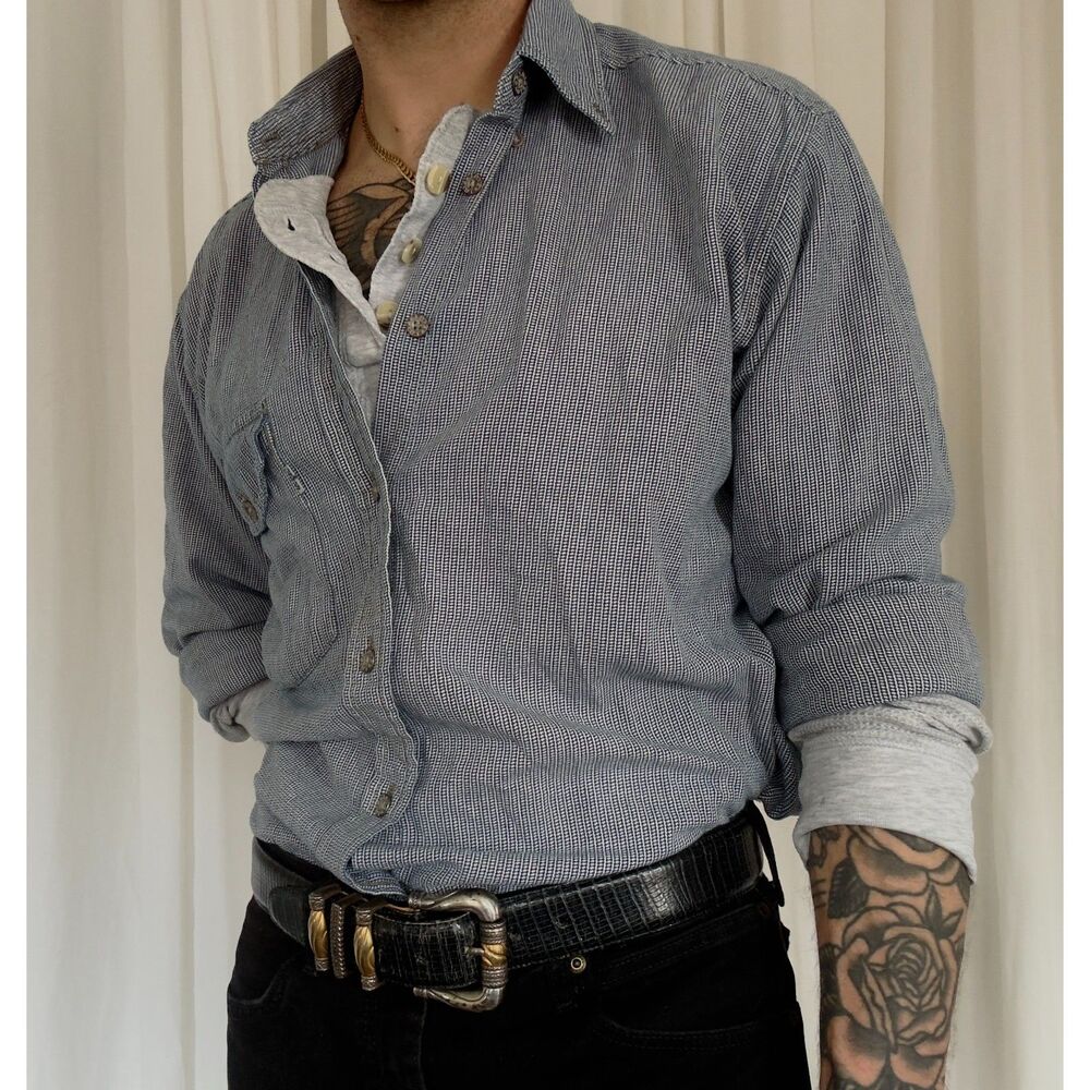 90s Levis Button down Grey size M